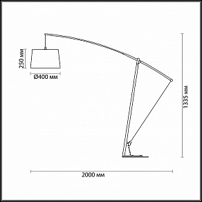 Торшер Odeon Light Bronx 4060/1F