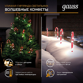 Садовая фигура Gauss Волшебные конфеты HL011