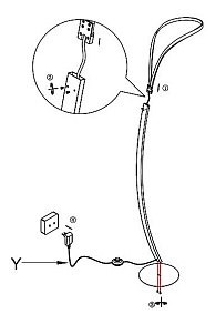 Торшер Globo Una 67810S