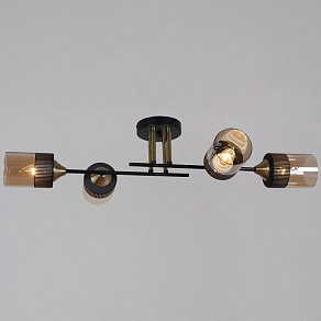 Люстра на штанге Reluce  48460-0.3-04 BK+COPPER
