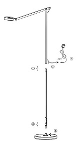 Торшер Globo Wilo 24126S