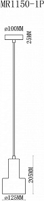 Подвесной светильник MyFar Lima MR1150-1P