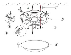 Накладной светильник Globo Palila 40428
