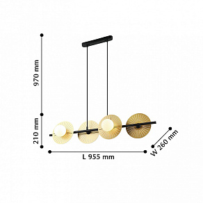 Подвесной светильник Favourite Sonnenblume 2356-4P