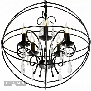 Подвесная люстра iLamp Life 8774-5 BK