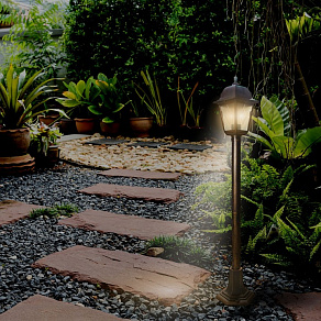 Наземный высокий светильник Uniel Black 2 UL-00009495