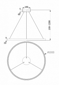 Подвесной светильник Maytoni Rim MOD058PL-L54W4K