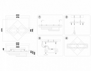 Потолочная люстра Ambrella Light FA FA8531