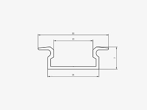 Профиль встраиваемый LEDS POWER  363644