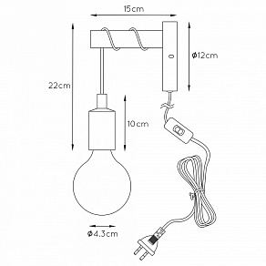 Бра Lucide Paulien 08227/01/66