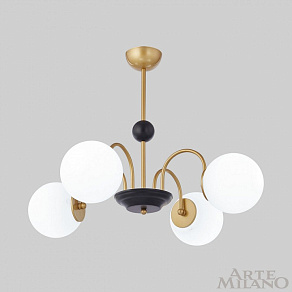 Люстра на штанге Arte Milano AM-Napoli 312066/D700/4 BS/BK