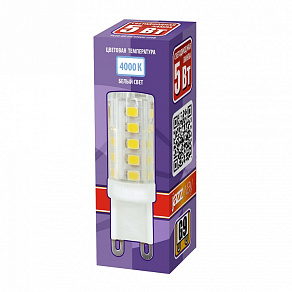 Лампа светодиодная Jazzway  G9 5Вт 4000K PLED-G9 5W 4000K