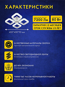 Потолочная люстра AM-Group MODERN MODERN SP4 CR