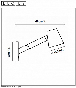 Бра Lucide Mizuko 20210/01/30