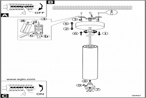 Подвесной светильник Eglo ПРОМО Terrasini 39467