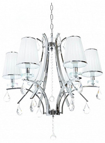Подвесная люстра LUMINA DECO Glamour LDP 66247-6 WT+CHR