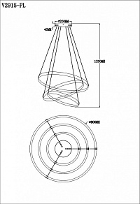 Подвесной светильник Moderli Lama V2915-PL
