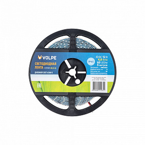 Лента светодиодная Volpe ULS-Q ULS-Q323 2835-60LED/m-8mm-IP65-DC12V-4,8W/m-5M-6500K катушка в герметичной упаковке