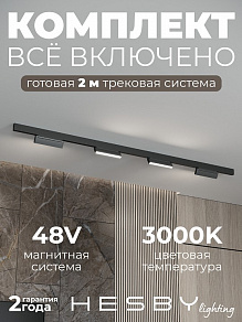 Комплект трековый Hesby Lighting ElDeko HSBL_kompl_E004_NI2B3K