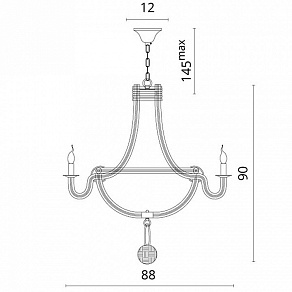 Подвесная люстра Divinare Diana 8111/01 LM-6