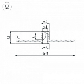 Профиль встраиваемый Arlight FANTOM 052377