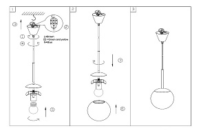 Подвесной светильник Globo Balla 1584