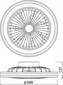 Светильник с вентилятором Mantra (люстры-вентиляторы) Gamer 8291