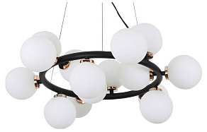Подвесная люстра LUMINA DECO Marsiada LDP 6033-15 BK+GD