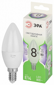 Лампа светодиодная Эра Green Line E14 8Вт 6500K LED B35-8W-865-E14 GL