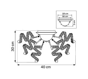 Потолочная люстра Lightstar Spider 742094