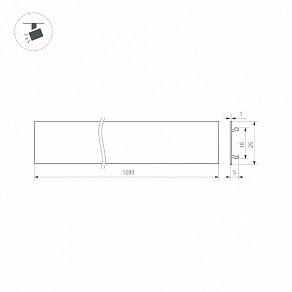 Плата декоративная для трека Arlight MAG-ORIENT 038359