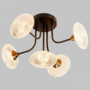 Потолочная люстра Imex MD.1232 MD.1232-5-S-BK+AGD