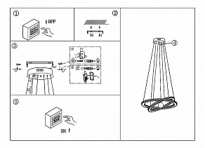 Подвесная люстра Globo Esox 67077H