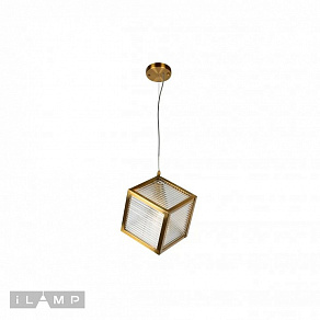 Подвесной светильник iLamp Square 8970-1B GLD