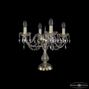 Настольная лампа декоративная Bohemia Ivele Crystal 1402 1402L/4/141-39 G