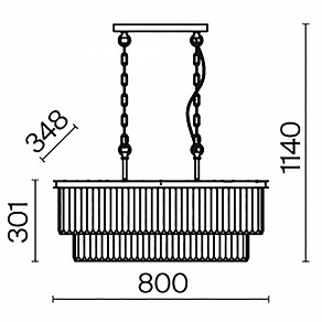 Подвесной светильник Maytoni Revero MOD085PL-08BS