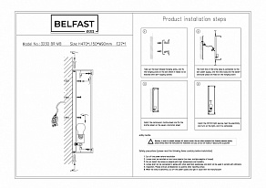 Накладной светильник Belfast Ravenhill 3230 BR MB