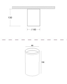 Накладной светильник Maytoni Focus C010CL-01B