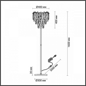 Торшер Odeon Light Vilna 5068/4F