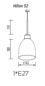 Подвесной светильник TopDecor Hilton Hilton S2 12