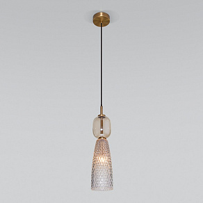 Подвесной светильник Eurosvet Glossy 50211/1 янтарный