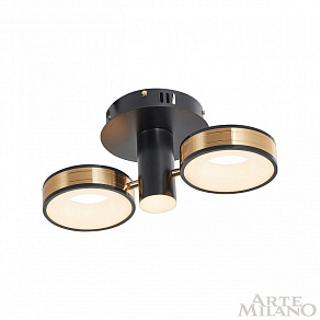 Светильник на штанге Arte Milano Ferrara-71040 271040/2R BK/GD