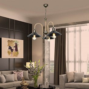 Подвесная люстра TopLight Candice TL1646H-03BK