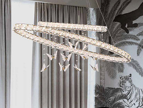 Подвесной светильник Newport 8120 8120/120 oval chrome