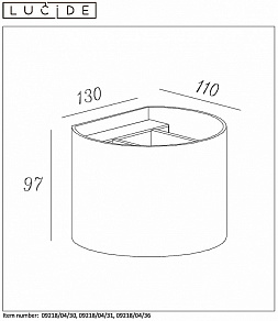 Накладной светильник Lucide Xio 09218/04/30