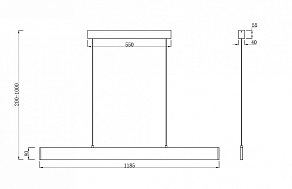Подвесной светильник Maytoni Step P010PL-L30G3K