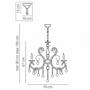 Подвесная люстра Osgona Elegante 708082