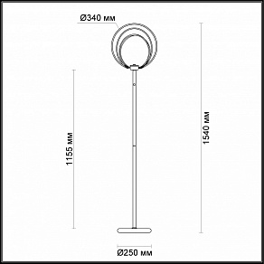 Торшер Odeon Light Alfi 4024/63FL