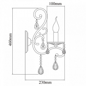 Бра Chiaro Сюзанна 2 458020801