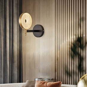 Бра Arte Milano Ferrara-72079 272079/1B BK/GD